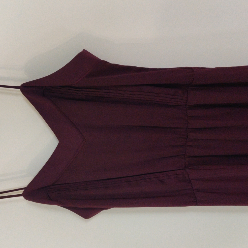 H&M conscious collection merlot Burgundy silky